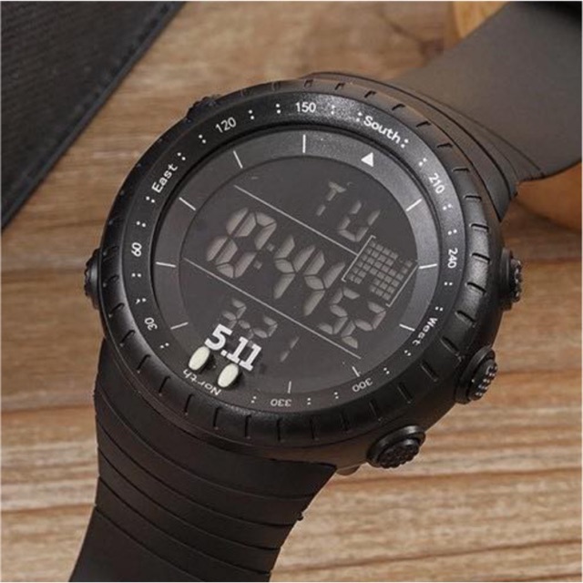 Maii W0068 511 Digital Water Resist Fashion Black Unisex LED Light Sport 5.11 Relo Jewelry Watch