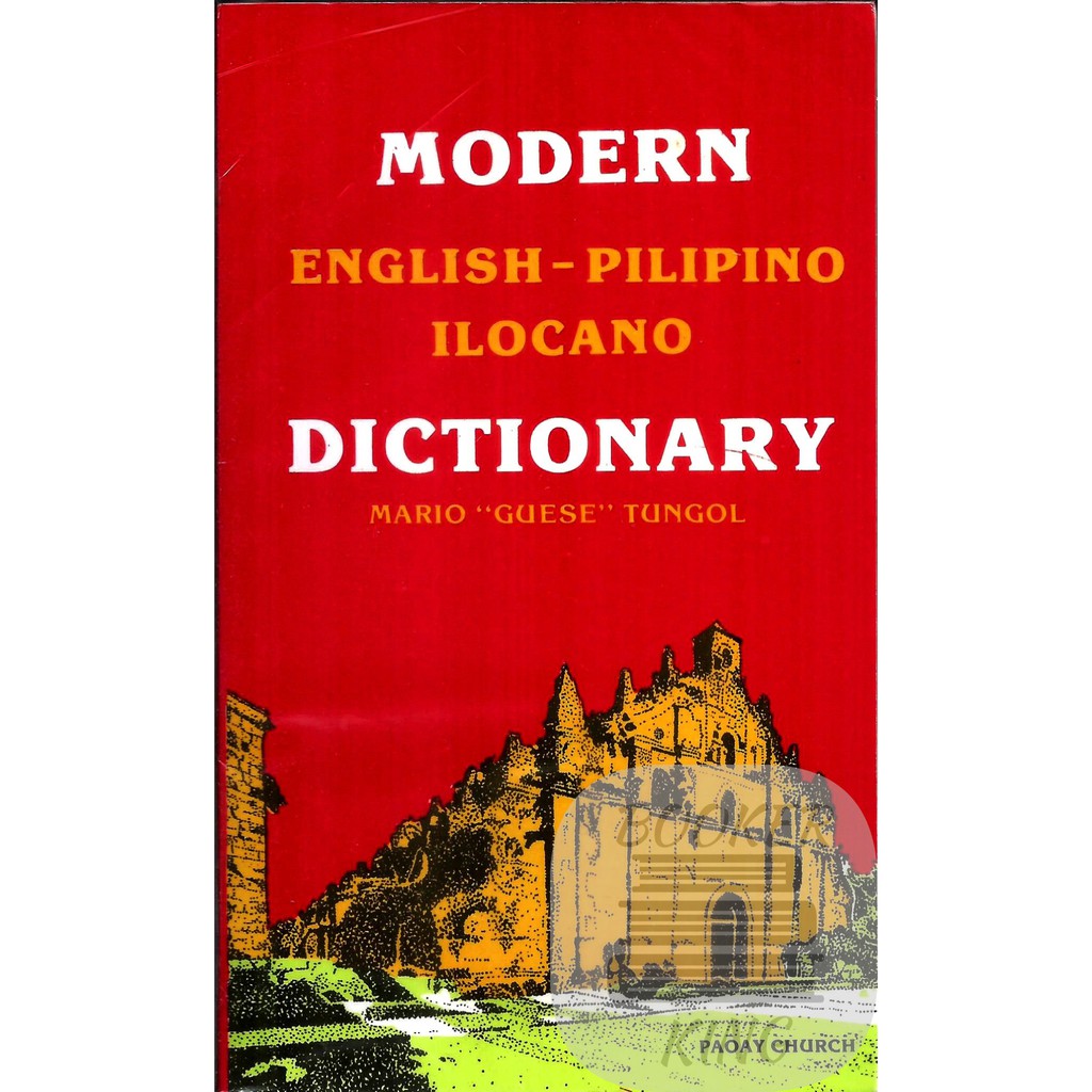 Modern English Pilipino Ilocano Dictionary Shopee Philippines