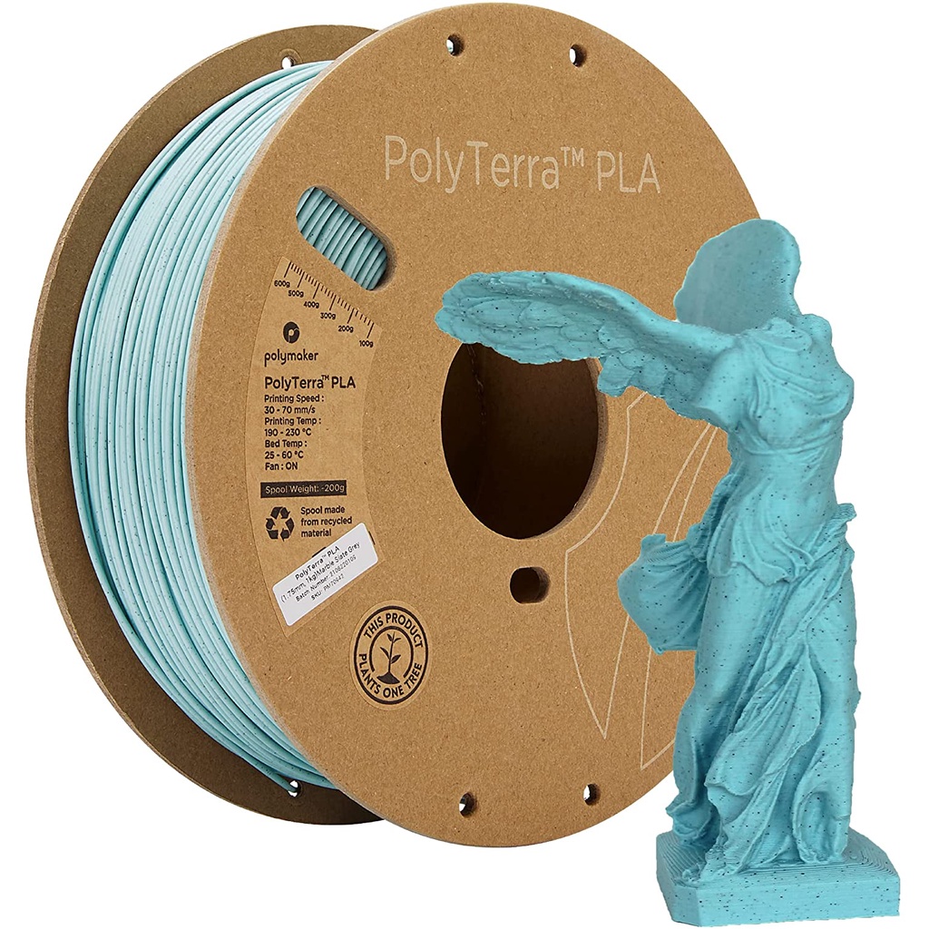Polymaker PolyTerra Matte PLA Filament (1.75mm & 2.85mm EcoFriendly