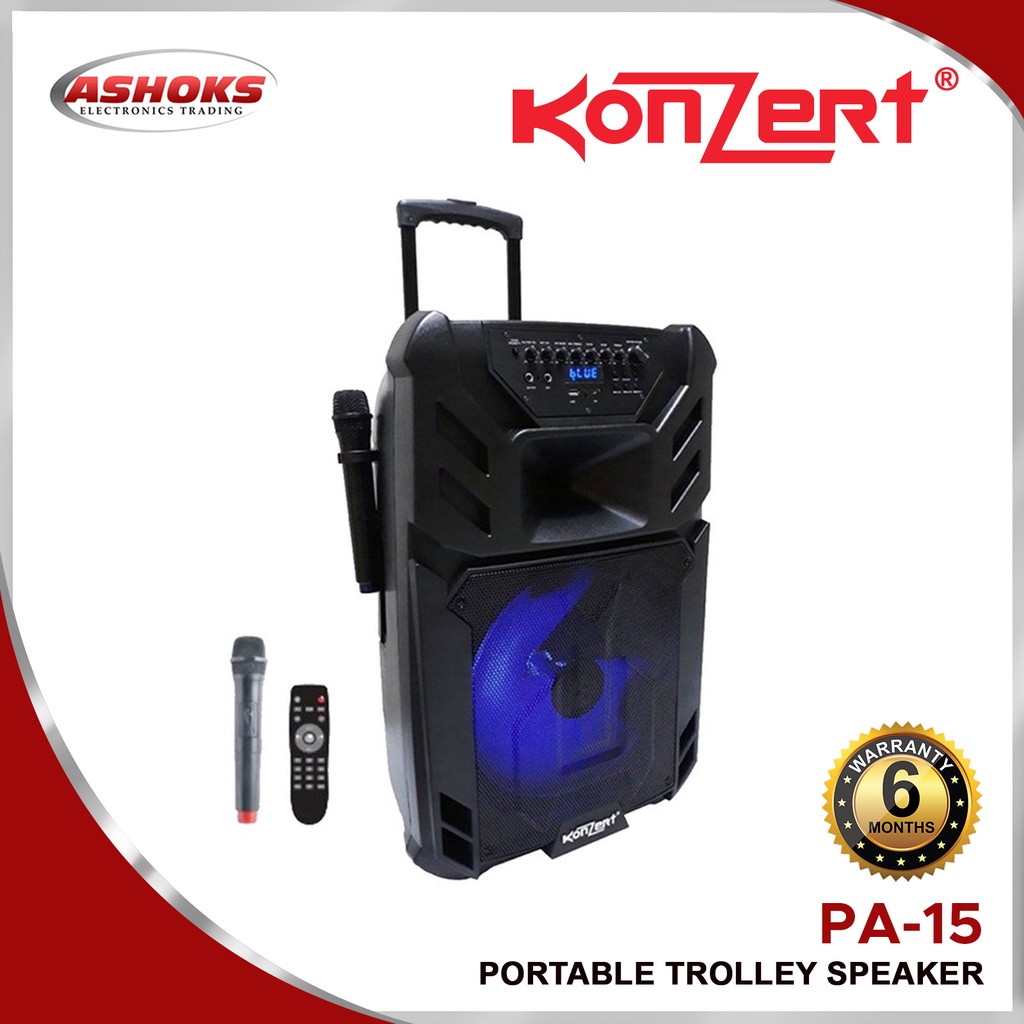 Konzert PA 15 / Portable Speaker / Trolley Speaker (500 watts ...