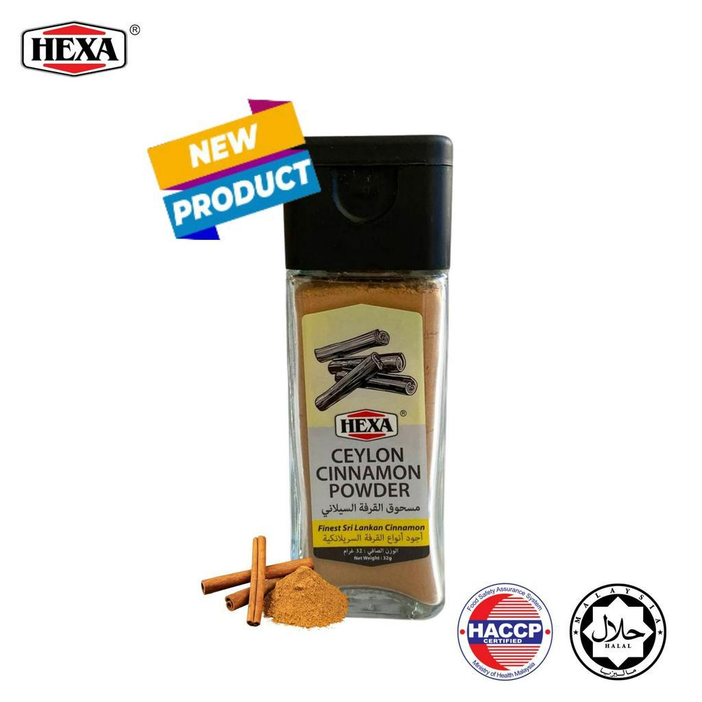 HEXA HALAL Sri Lanka Ceylon Cinnamon Powder 32gm Serbuk Kayu Manis ...