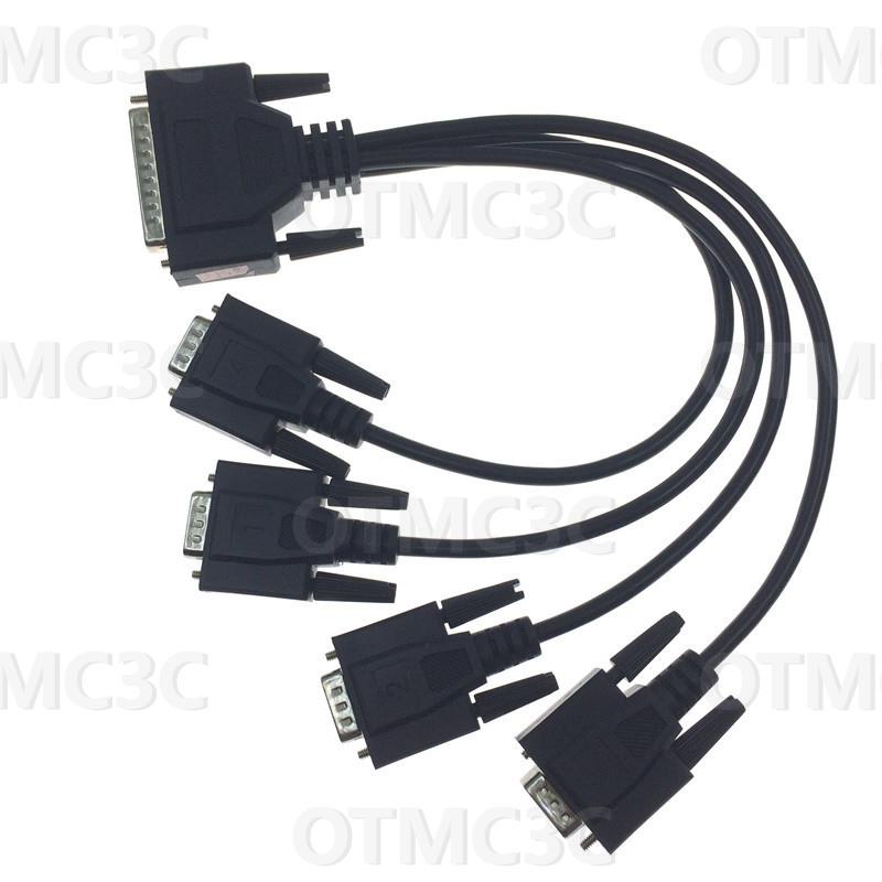 ┋HDMI Cable DB44 Pin Plug To Serial Port DB44 Male 4 DB9 44 Pins Four ...