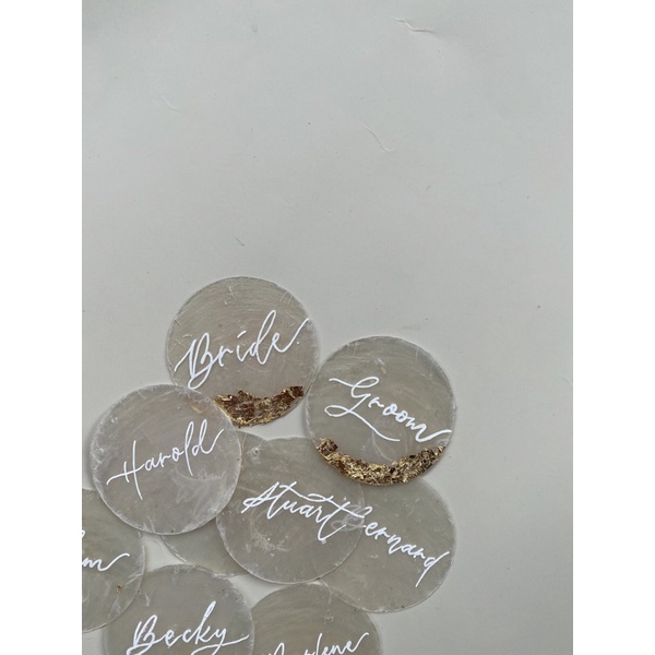 Wedding Place Cards (capiz shells) | Shopee Philippines