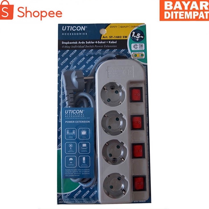 Uticon 4 Hole Socket uticon ST1482 SNI original | Shopee Philippines