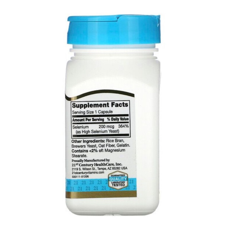 21st Century, Selenium, 200 mcg, 60 Capsules | Shopee Philippines
