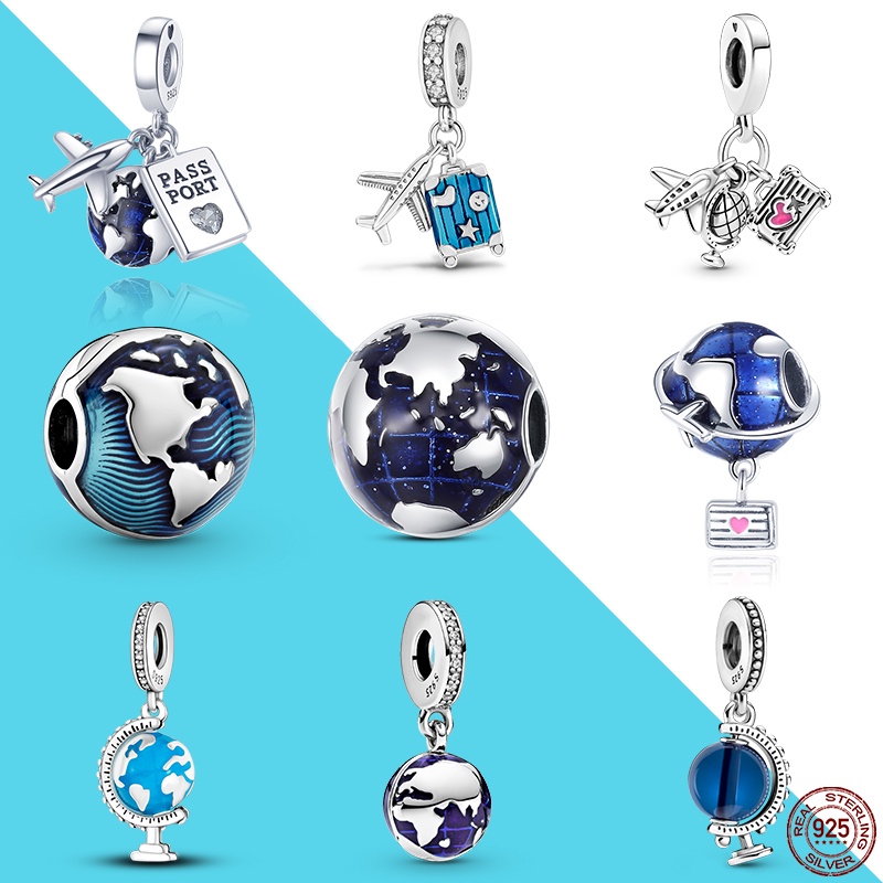 World on sale globe charms