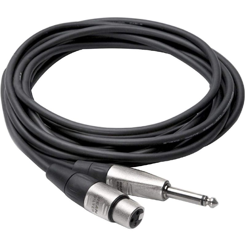 Hosa Technology HXP003 Unbalanced 1/4" TS Male to 3Pin XLR Female