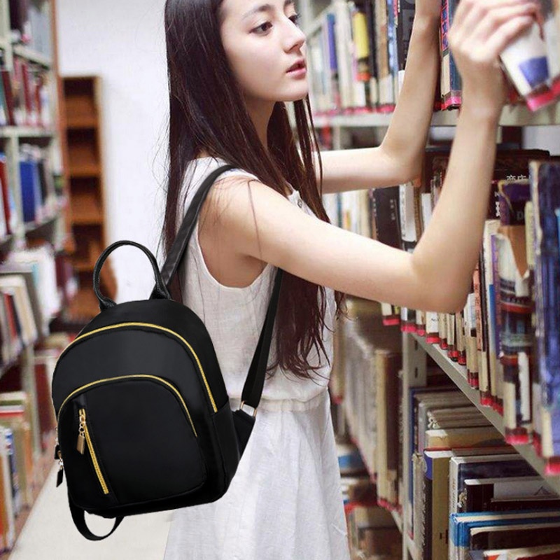 Korean hot sale backpack black