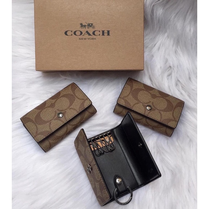 Coach Signature 5 Ring Key Case Original Shopee Philippines