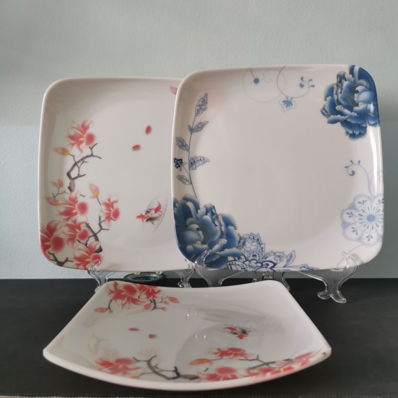 Ceramic Dinnerware Best Square Dinner Plates 3/6 Melamine Square