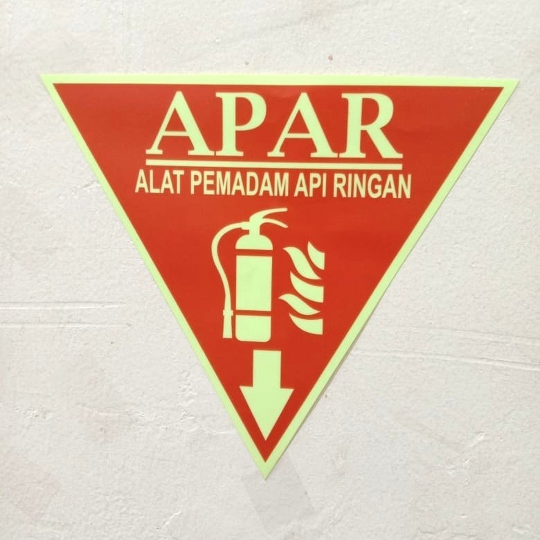 Sign STICKER K3 RAMBU SAFETY Triangle Round GLOW IN THE DARK | Shopee ...