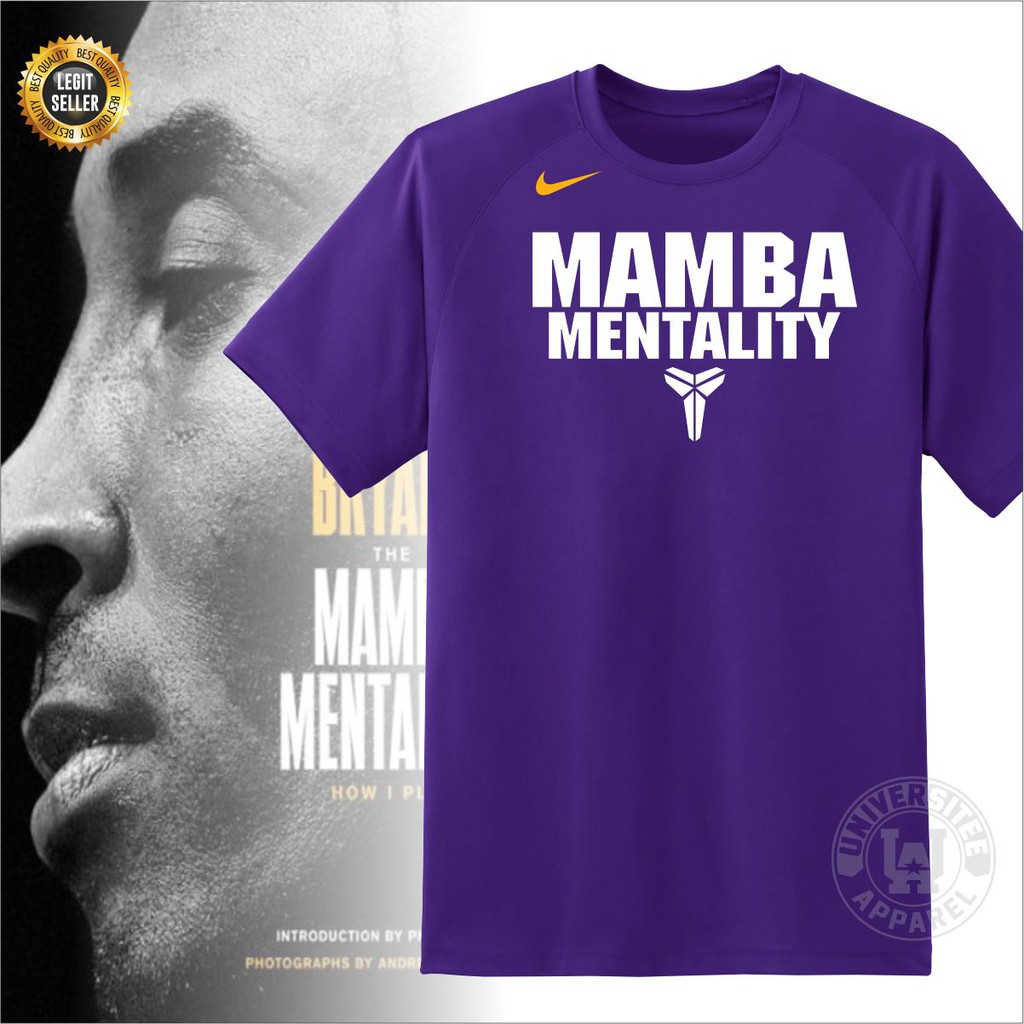 NBA Los Angeles Lakers Kobe Bryant Shirt MAMBA Mentality Tshirt Kobe Bryant Black Mamba Shirt Shopee Philippines