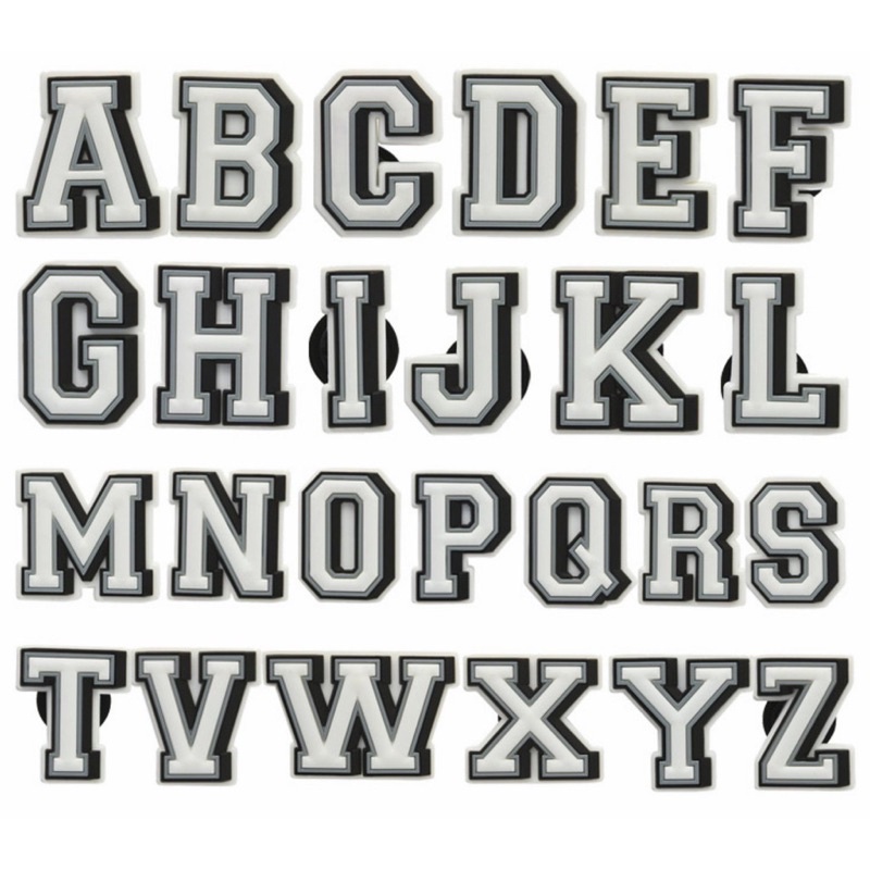 Crocs jibbitz letters pin