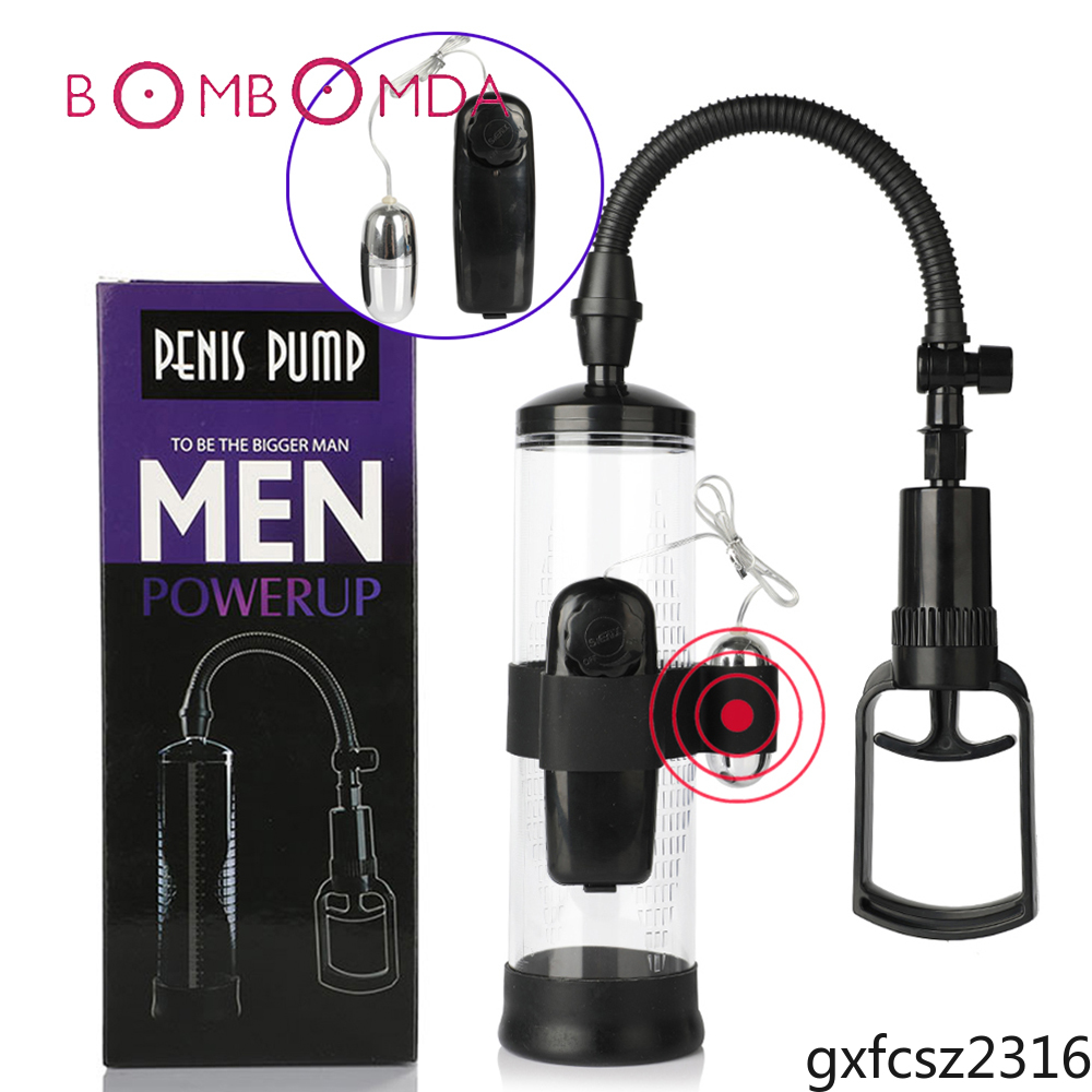 Hv Sex Toy For Men Electric Penis Pump Vibrator Vacuum Train Male