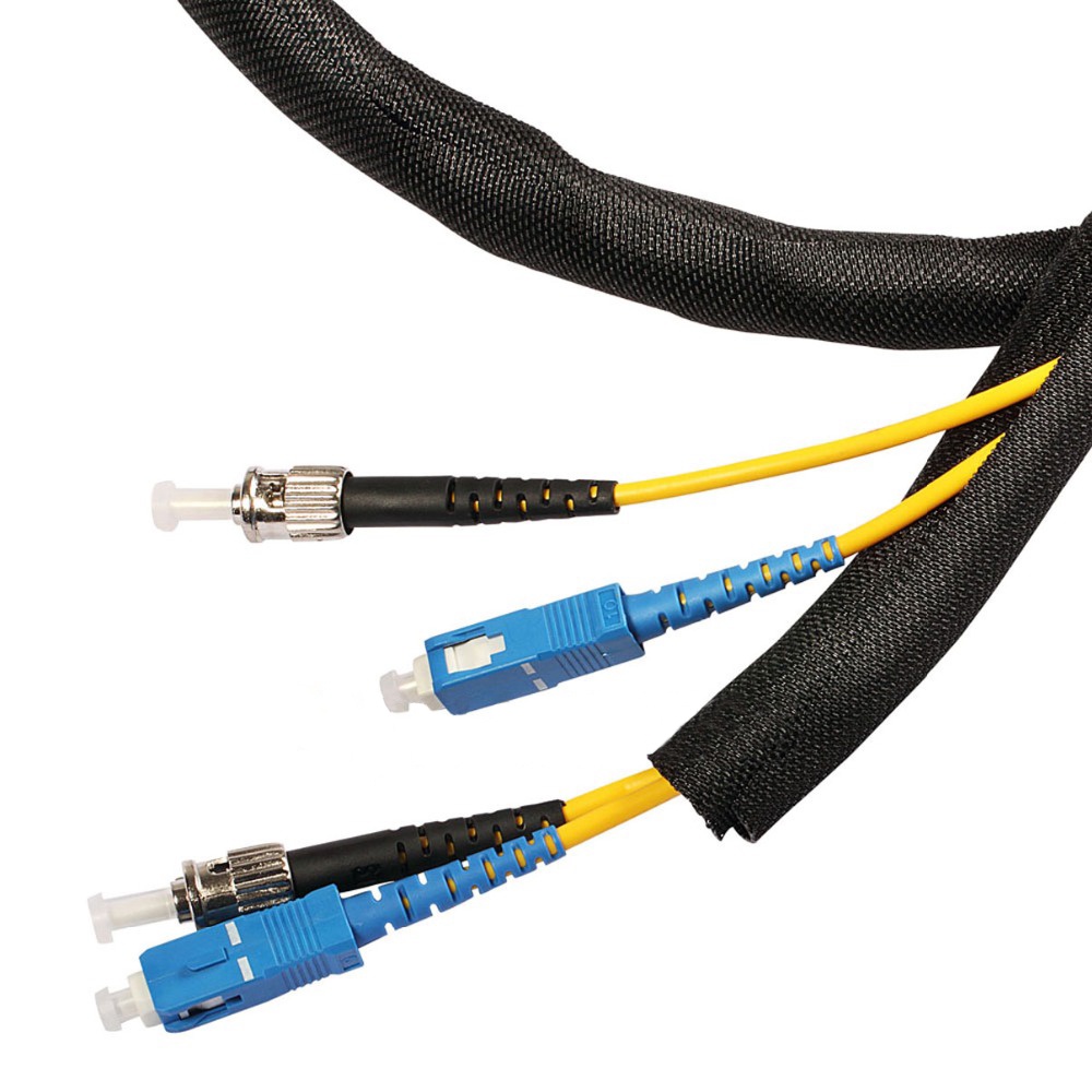 Expandable Braided Cable Sleeve PET Self Closing Insulated Flexible ...