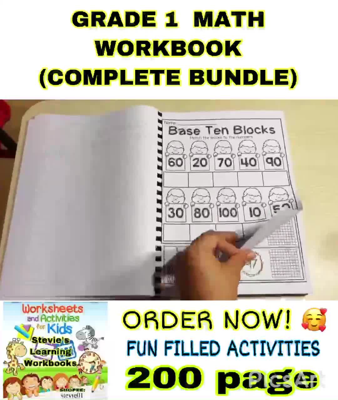 Get Ready For Grade 1 MATH Activity WorkBook - 200 page | Shopee ...