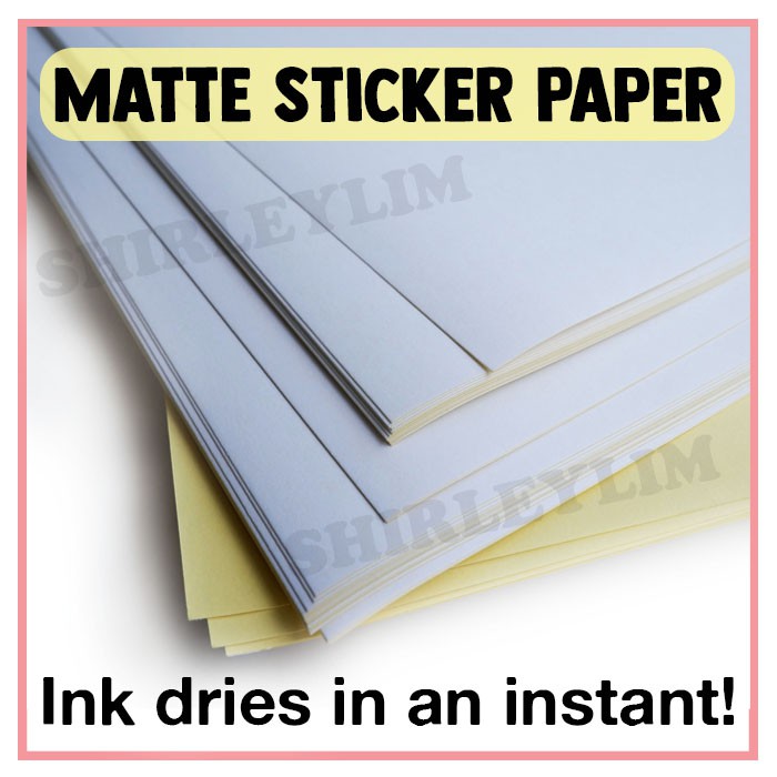 Sticker Paper Matte A4 100 Sheets Printable Labels | Shopee Philippines