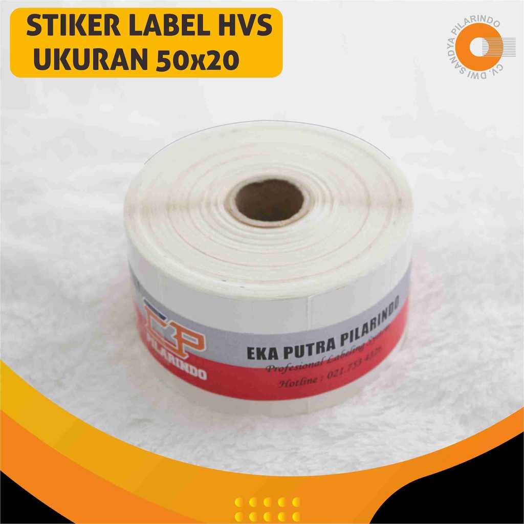 ETIKET LABEL 50 X 20 HVS STICKER PAPER 50x20 mm (1.500 pcs) | Shopee ...