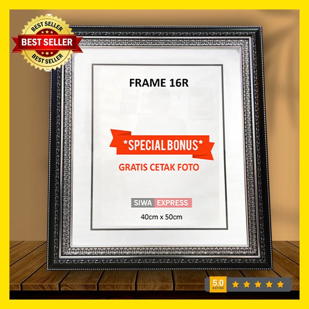 16R PHOTO FRAME + FREE 16R SIZE PHOTO PRINTING (40x50) DOUBLE FRAME ...