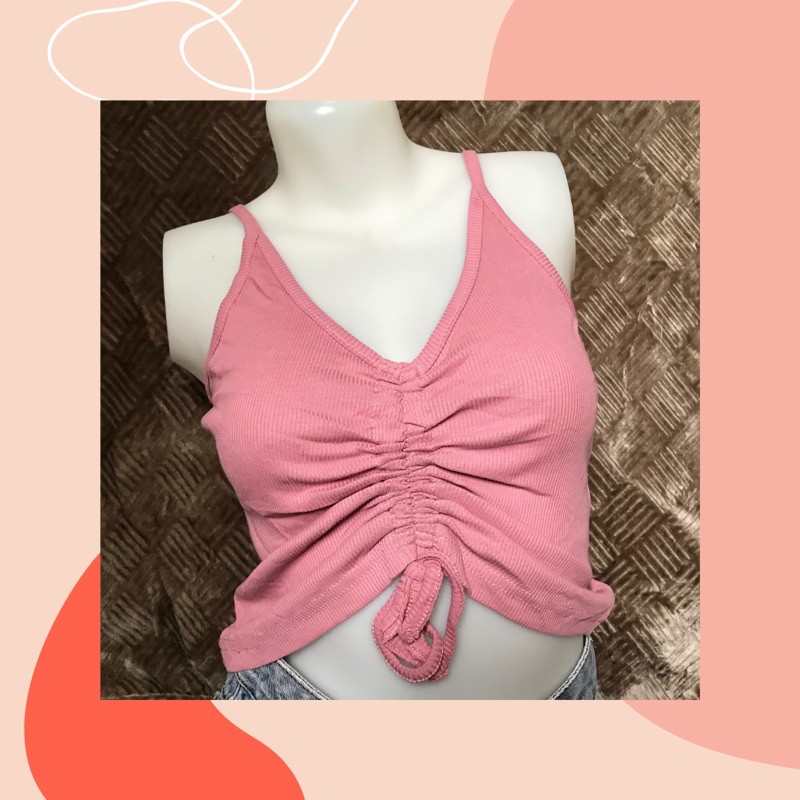 Zara Ribbed Top (2)) Shopee Philippines