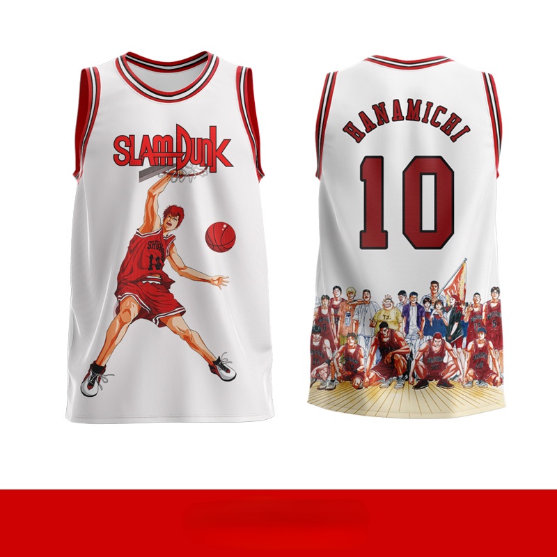 Slumdunk Jersey SHOHOKU SAKURAGI Coztumize Number for Men Women Shohoku Jersey Sublimation 