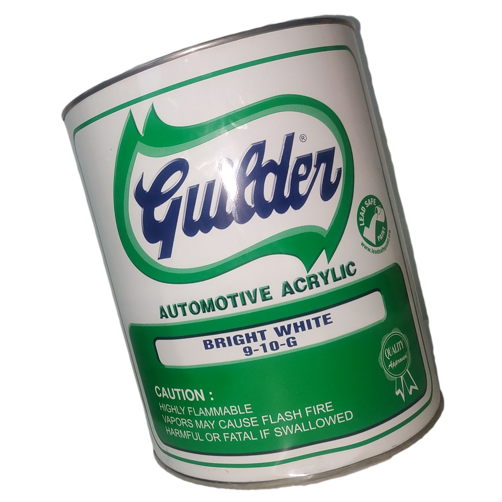 GUILDER AUTOMOTIVE ACRYLIC BRIGHT WHITE PART NO. 910G ( 1 GALLON