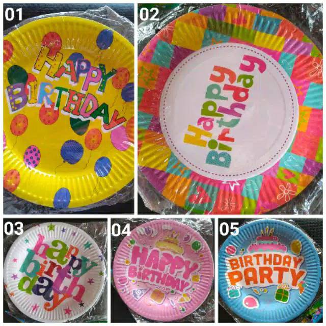 Large Paper Plate happy birthday / Cake Plate Shopee Philippines