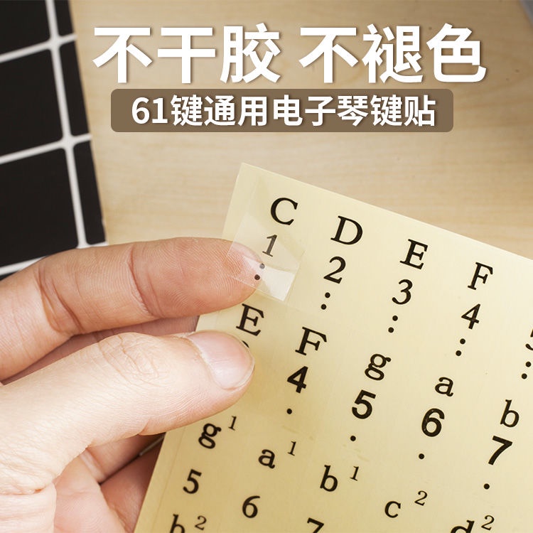 Piano Keyboard Stickers 61-Key Electronic Hand-Rolled 88-Key Simplified ...