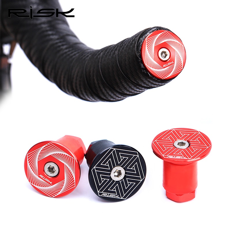 RISK 2pcslot Bike Handlebar End Plugs Bicycle Bar End Plugs Grip Ends