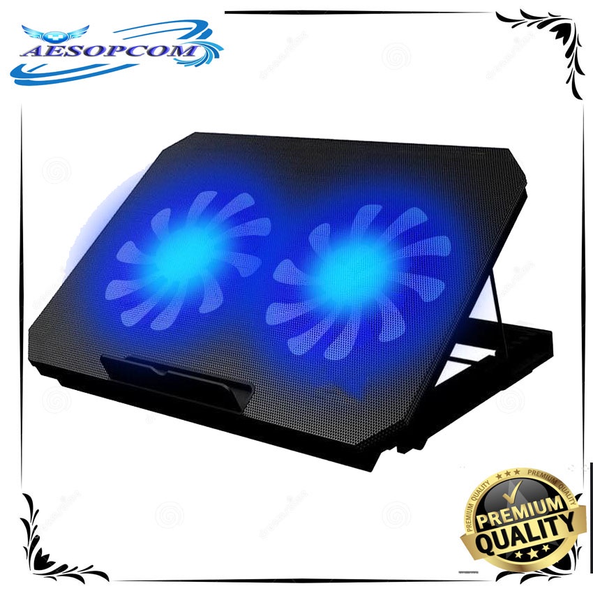 Cooling Pad for Laptop 9”17” N99 Cooler Pad Stand Dual Fan Shopee