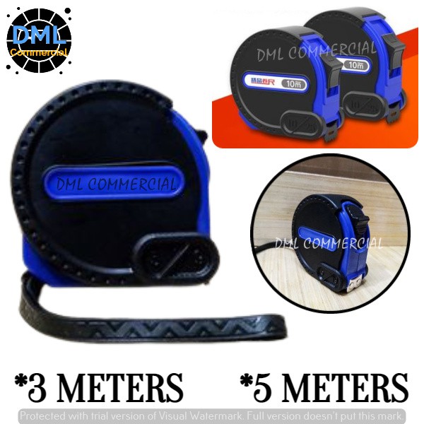 (DML-2405) 1 PC Anti-fall Measure Meter Tape Rubber (No Lock) (3 METERS ...