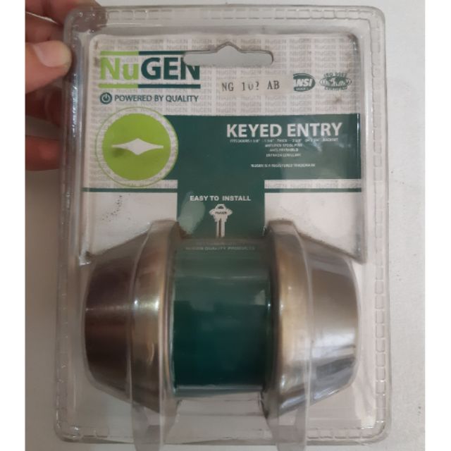 Double Deadbolt Door Lock Keyed Entry Double Nugen Deadlock Double