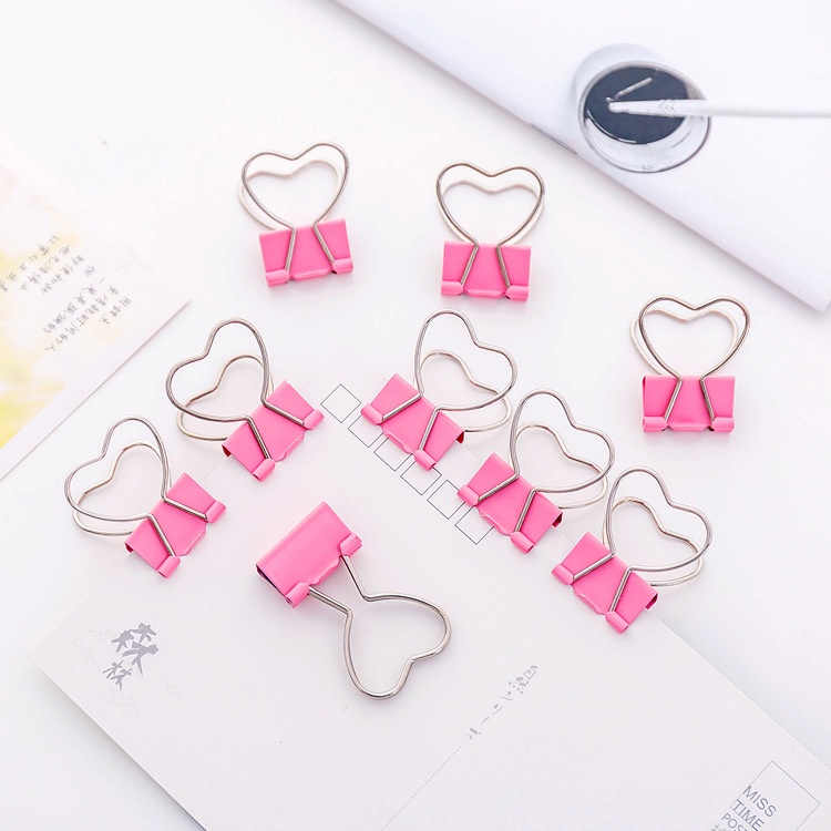 Pink love long tail folder folder student test paper folder bill holder ...