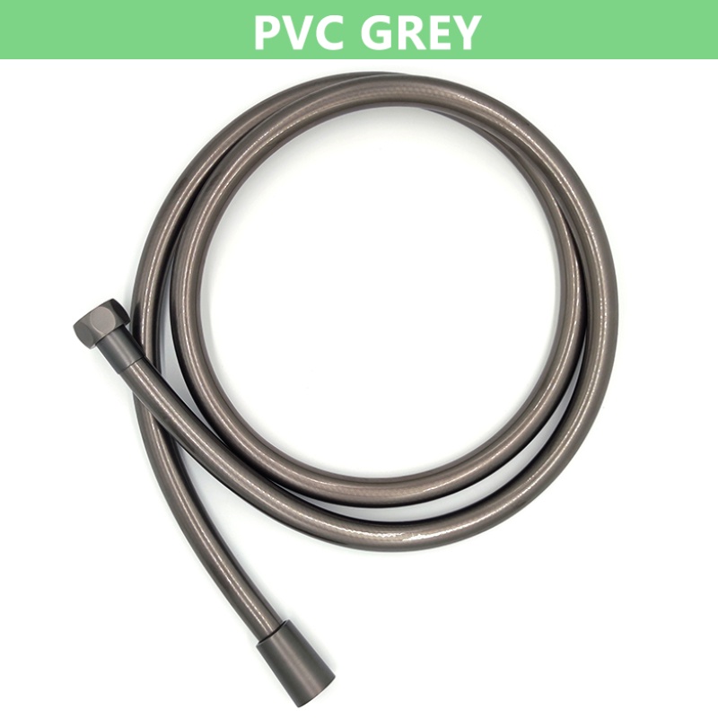 Stainless Steel/PVC 1.5M Shower Flexible Hose Chrome Shine Matt Black ...