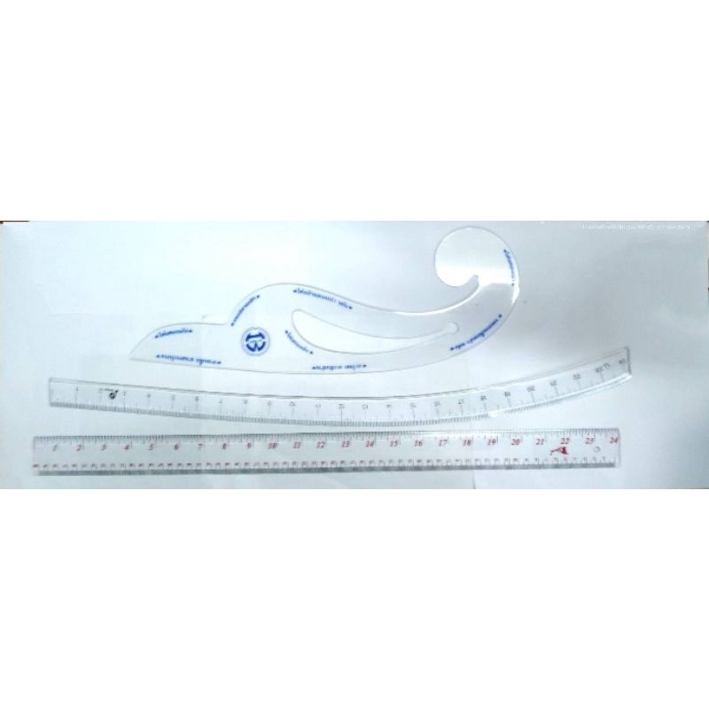 Parrot Ruler Pattern Building 1 Set Of 3 Pieces Is Arched Wood Straight ...