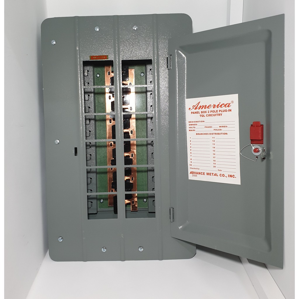 Panel Box 12 Holes 10 Branches Plug-in Original America Circuit Breaker ...