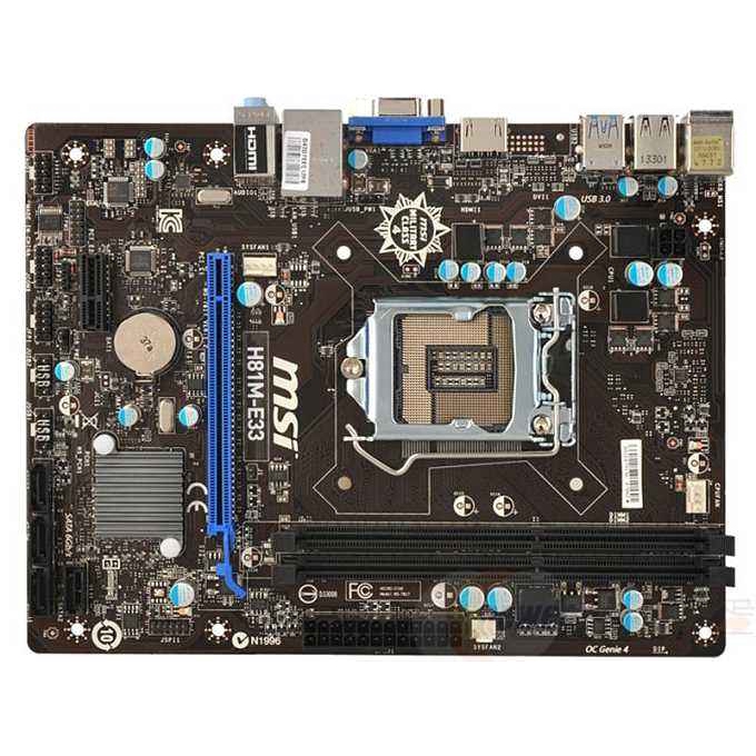 original motherboard for MSI H81 H81MP33 /E33 LGA 1150 DDR3 for 22nm 16GB USB3.0 desktop