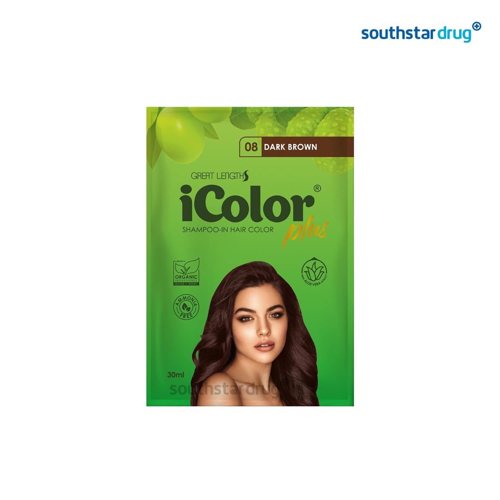 iColor Hair Dye Shampoo Dark Brown 30 ml Shopee Philippines