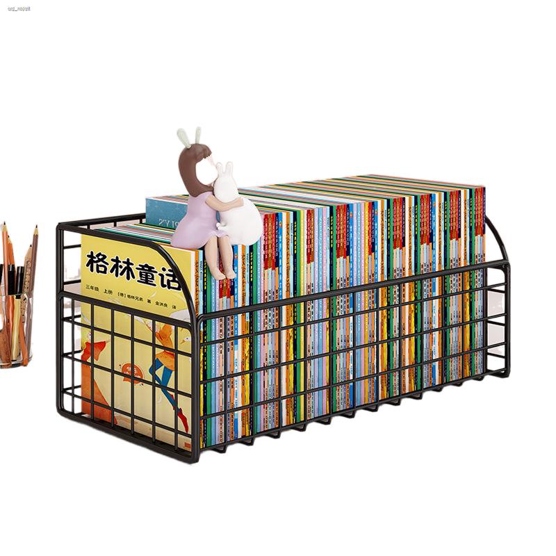 Simple bookshelf storage office student movable iron bookshelf book
