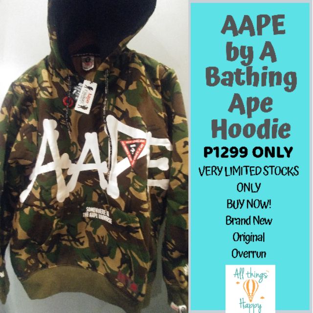 AAPE by A Bathing Ape Hoodie Jacket Shopee Philippines