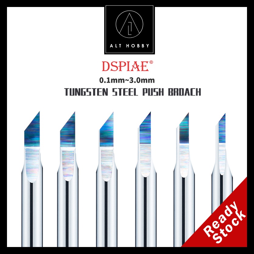 DSPIAE Scribing Tool PB Series Tungsten Steel Push Broach / Tungsten ...