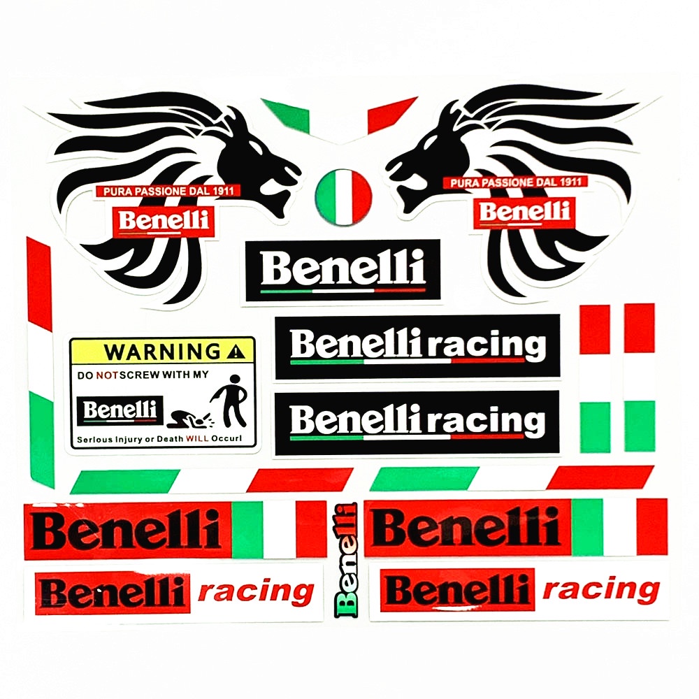 Motorcycle Benelli Reflective stickers With Italia Stickers for TRK 502 ...
