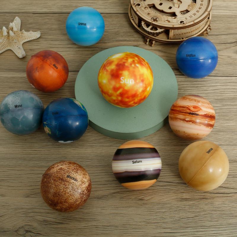 Flowersalways 10pcs Solar System Stress Balls Early Educational Outer ...