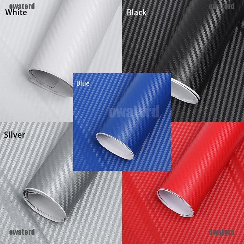 [YEN2] 3D Carbon Fiber Vinyl Car Wrap Sheet Roll Film Sticker Decal ...