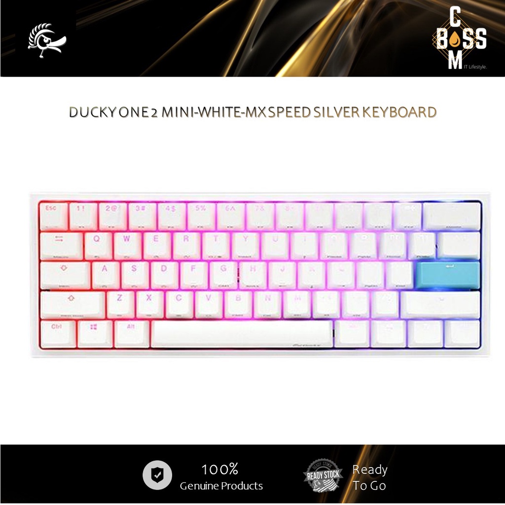 DUCKY ONE 2 MINI-WHITE-MX SPEED SILVER KEYBOARD ( DKON2061ST-PUSPDWWT1 ...