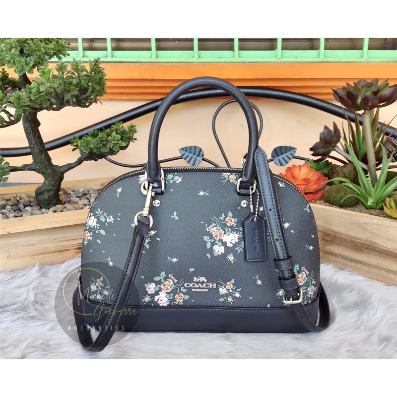 Coach floral shop sling bag