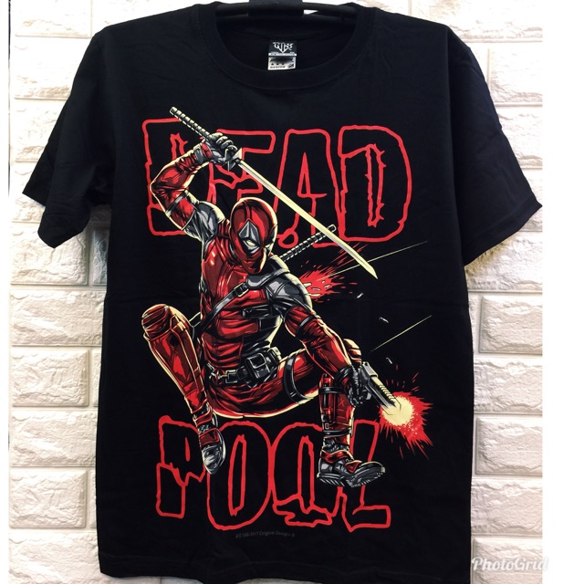 Deadpool Black T Shirt COD Shopee Philippines
