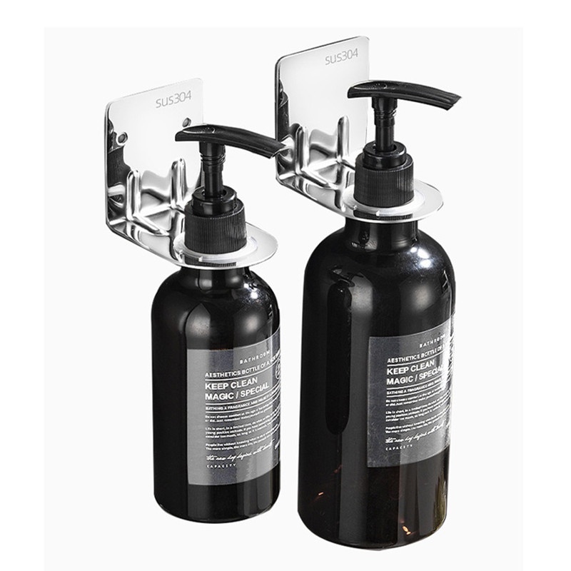 1Pcs Stainless Steel Soap Dispenser Wall Mount 304 Hanger Bathroom