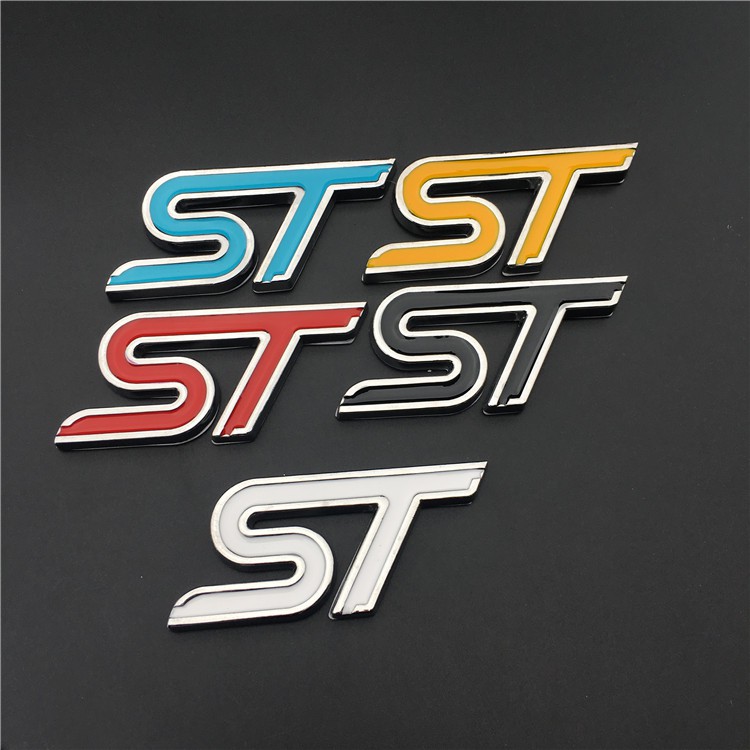 1 X Metal ST Logo Side Rear Emblem Sticker Decal Ford Focus | Shopee ...
