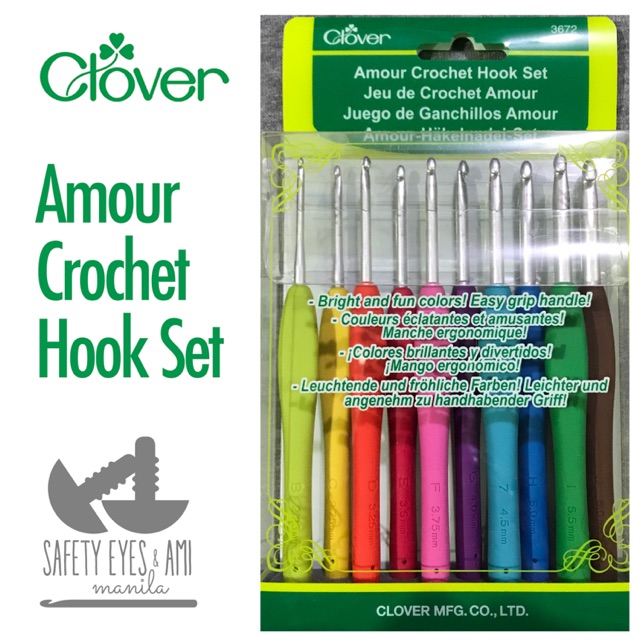 Clover Amour Crochet Hook - Size J (6.00 mm)